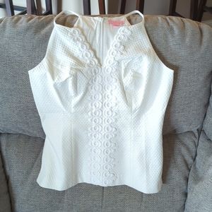 White size 4 Lilly Pulitzer sleeveless blouse